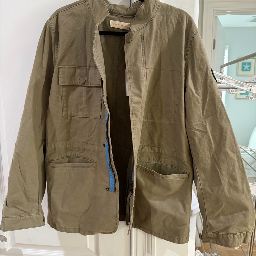 Tory Burch Khaki Military Jacket